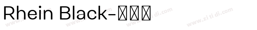 Rhein Black字体转换